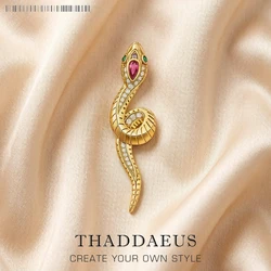 Pendant Seductive Looks Snake Summer Brand New Fine Jewelry Europe Golden S925 Sterling Silver Gift For Woman
