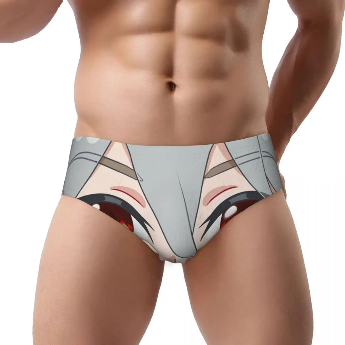 Custom Razor Genshin Impact Face Brief Panties Women Breathable Stretch Funny Print Underwear