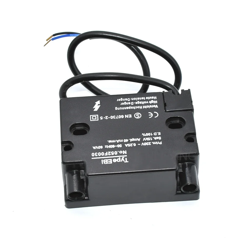 Per bruciatore a Gas tipo EBI No.052F0030 230V ~ 0.25A 50-60Hz sed.15kv 15KV trasformatore accenditore tipo EBI 052 f0030 nuovo