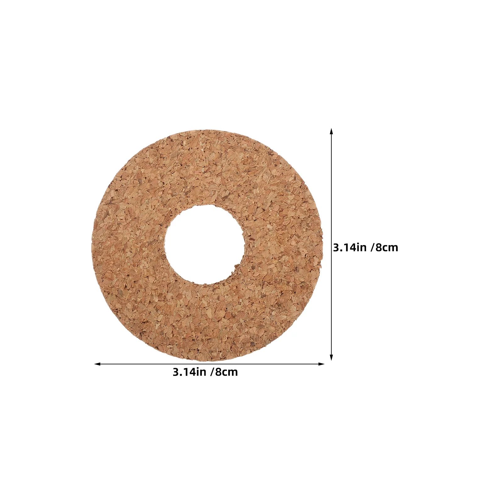 8 قطع من أغطية الفلين الخشبية مع فتحة لبرطمان زجاجي للمزهرية المائية - سدادات زراعة مهواة، توزيع غطاء مزهرية على شكل زهرة تررم #2