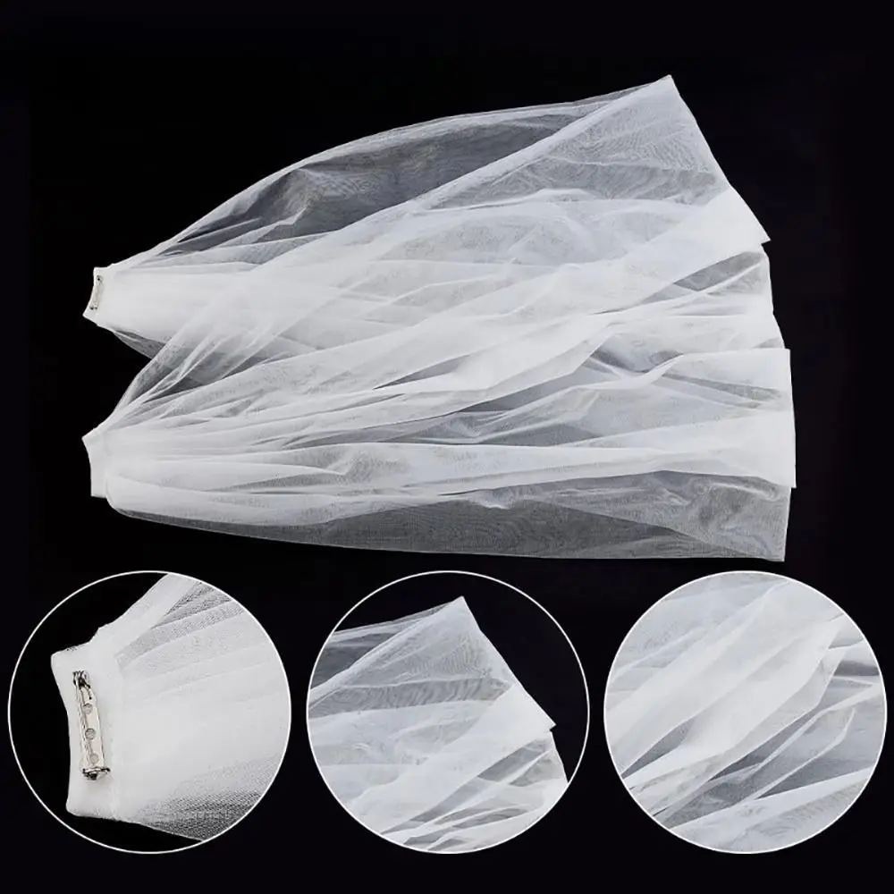 Portable Off Shoulders Bridal Shawl Versatile Multi Layer Shawl Wrap Elegant Stylish Tulle Shawl Costume Accessories