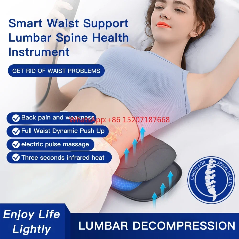 

Pulse Lumbar Massager Lumbar Traction Waist Massager Relieve Spine Stiffness Reduce Pain Relax Muscle Body Relaxation Massage