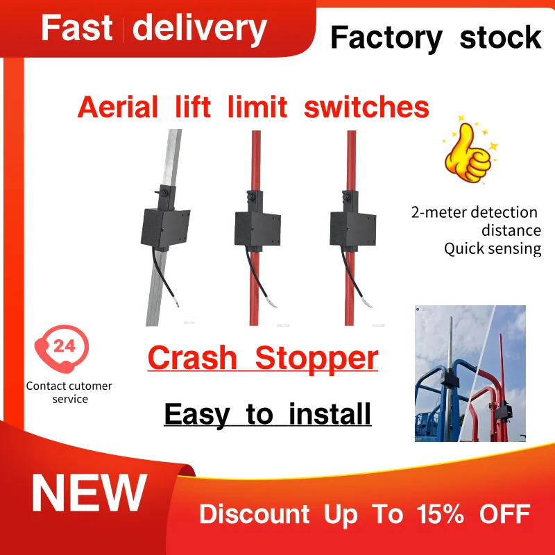 Wired Limiter Switch Aerial Work Platform Travel Receiver Elevator Lift Truck Scissor Lift Switch for Safety Control