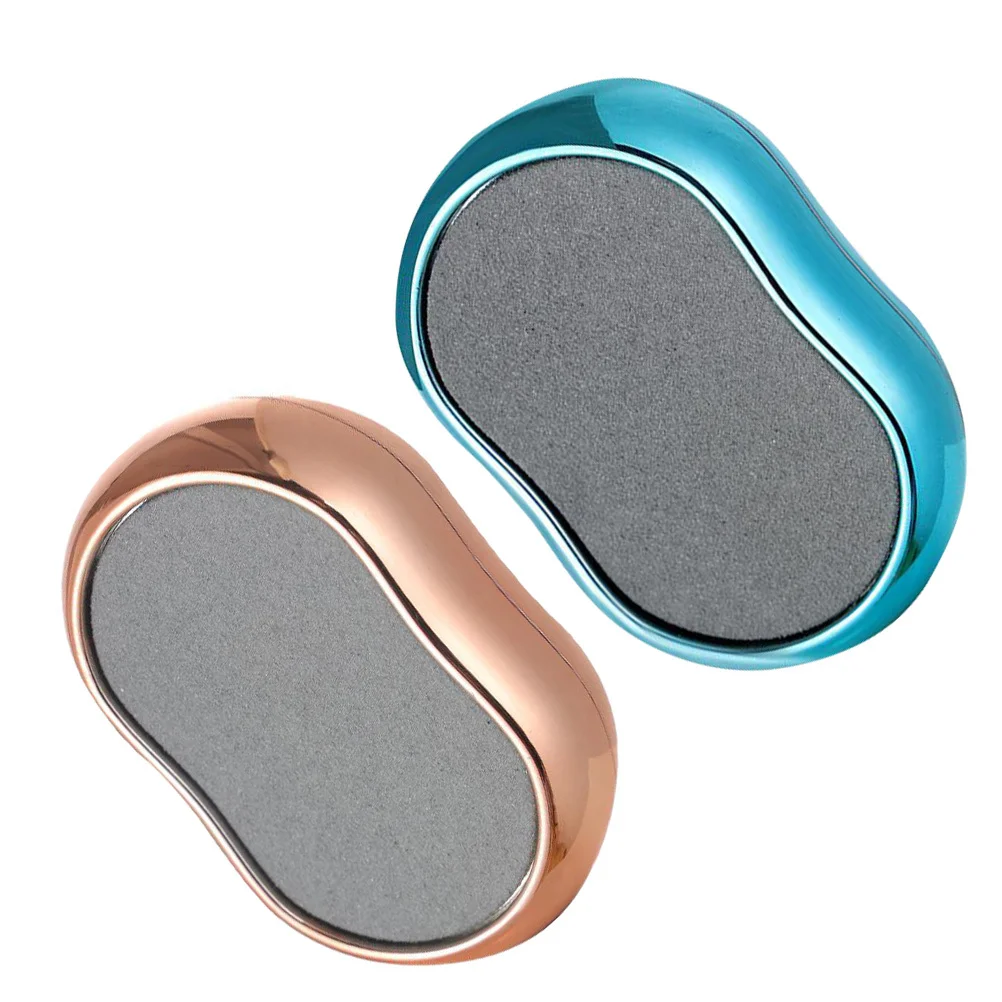

2pcs Electroplating Foot Grinders Dead Skin Remover For Feet Callus Removal Pedicure Tool Portable Foot Care Smoother