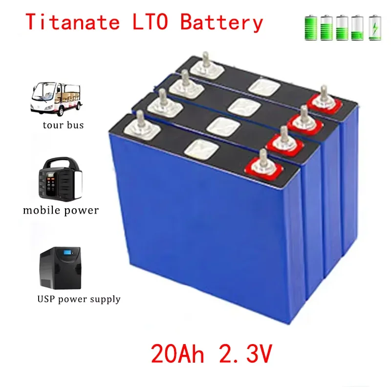 

New 2.3V 20Ah lithium titanate battery 60000 discharge cycles 10C LTO DIY 12V 24V low temperature resistant long life battery