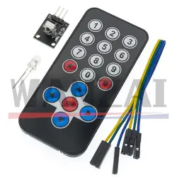 1LOT Infrared IR Wireless Remote Control Module Kits DIY Kit HX1838 For Arduino Raspberry Pi