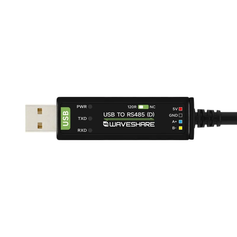 USB to RS485(D)Industrial Grade Isolated Bidirectional Converter,2m Length,FT232RNL Chip,Adopts RJ45 Port With T568B Pinout