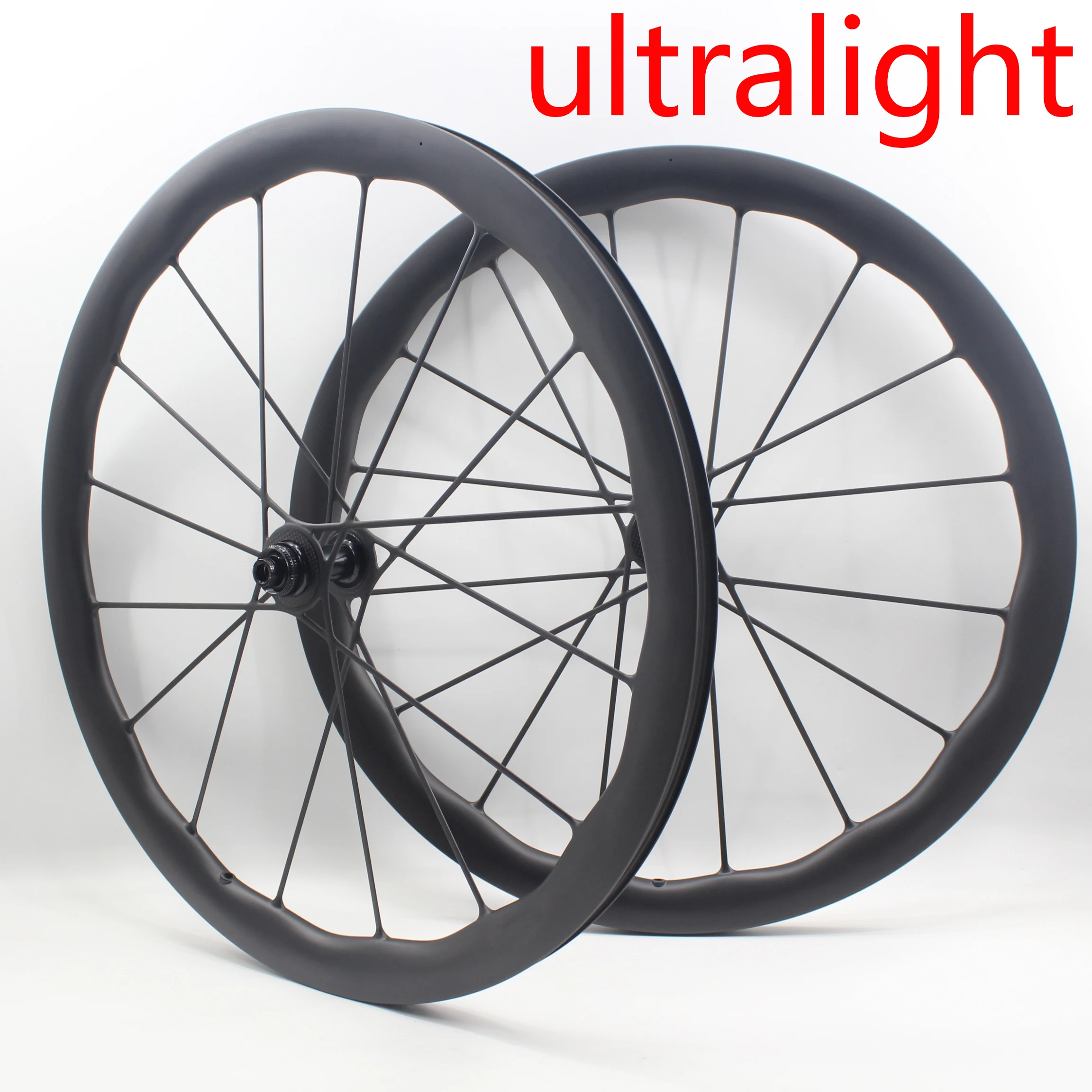 Neuestes ultraleichtes 700C Rennrad UD Vollcarbon-Speichen- und Felgen-Integrationsradset mit Steckachse und Centerlock-Scheibenbremse