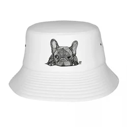 Wear Bucket Hats French Bulldog Puppy Bob Hats Men Women Cotton Fisherman Caps Dog Love Beach Fishing Cap Summer