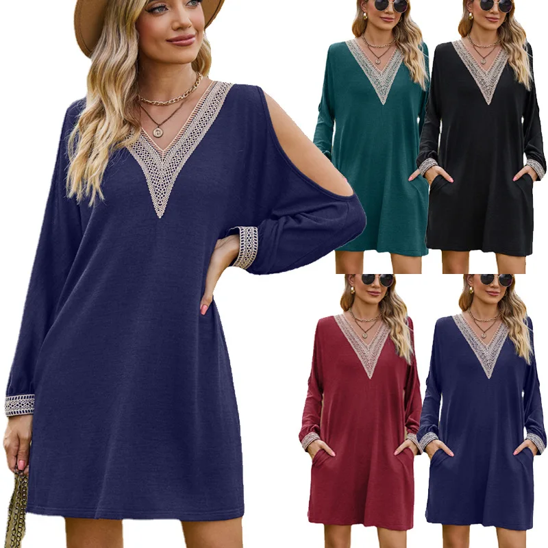 

Осень-зима 2023, новая независимая станция Sle Dr с v-образным вырезом и рюшами на плечах Dr, модная одежда на заказ