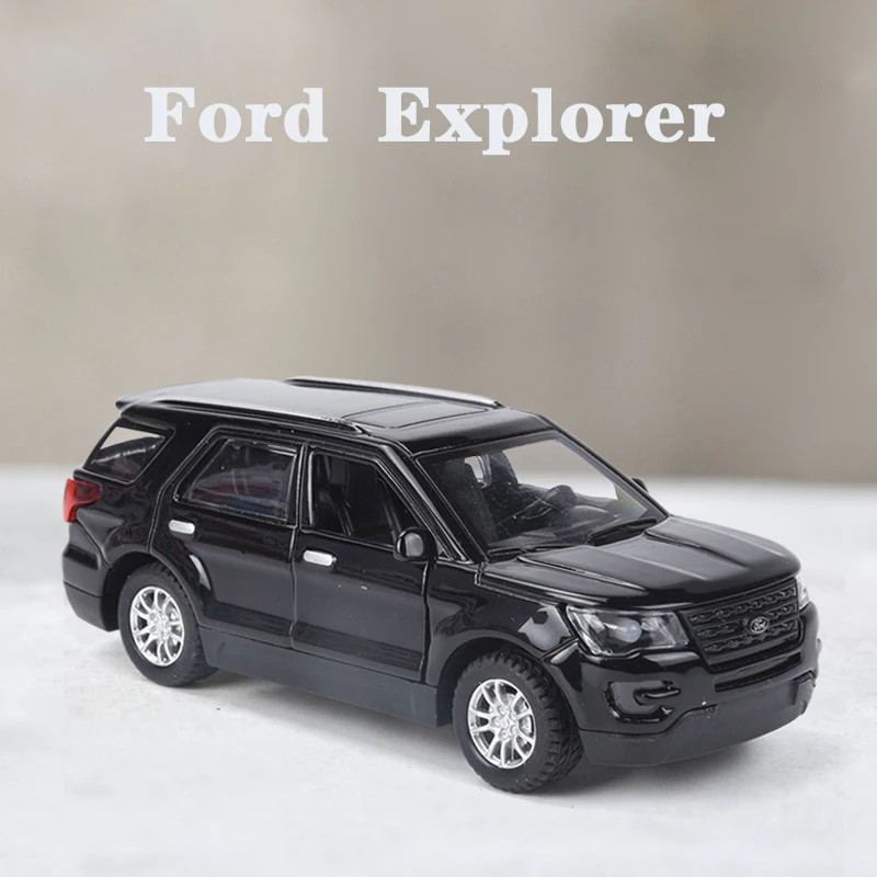 New 1:36 Ford Explorer Alloy Car Model Sound and light Diecasts & Toy Vehicles Toy Cars Collection Gifts