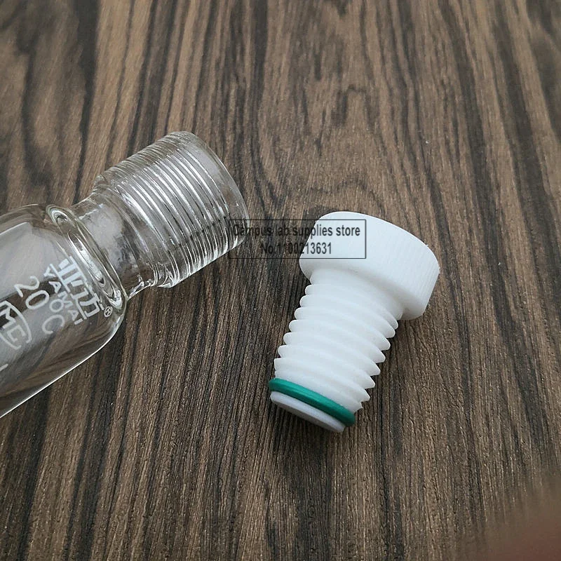 Tubo resistente à pressão de vidro, boca do parafuso, tubo colorimétrico com reação à escala, tubo de hidrólise para uso laboratorial, 5-350ml, 1pc