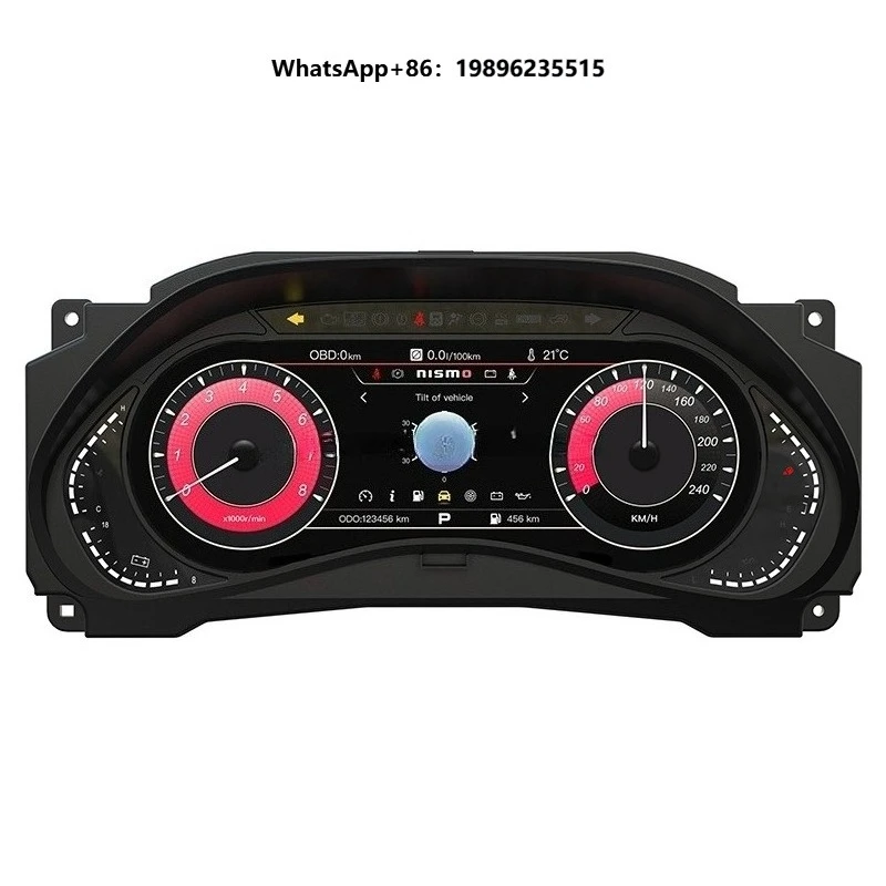 12.3 Digital LCD Instrument Cluster Upgrade, Speedometer Dashboard Assembly for Y62 2012-2021