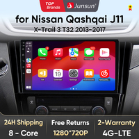 Junsun V1 AI Voice Wireless CarPlay Android Auto Radio for Nissan Qashqai J11 X-Trail 3 T32 2013-2017 4G Car Multimedia GPS 2din