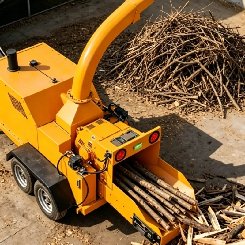 Customized Heavy Duty Electric Branch Crusher Backyard Compost Firewood Log Splitting