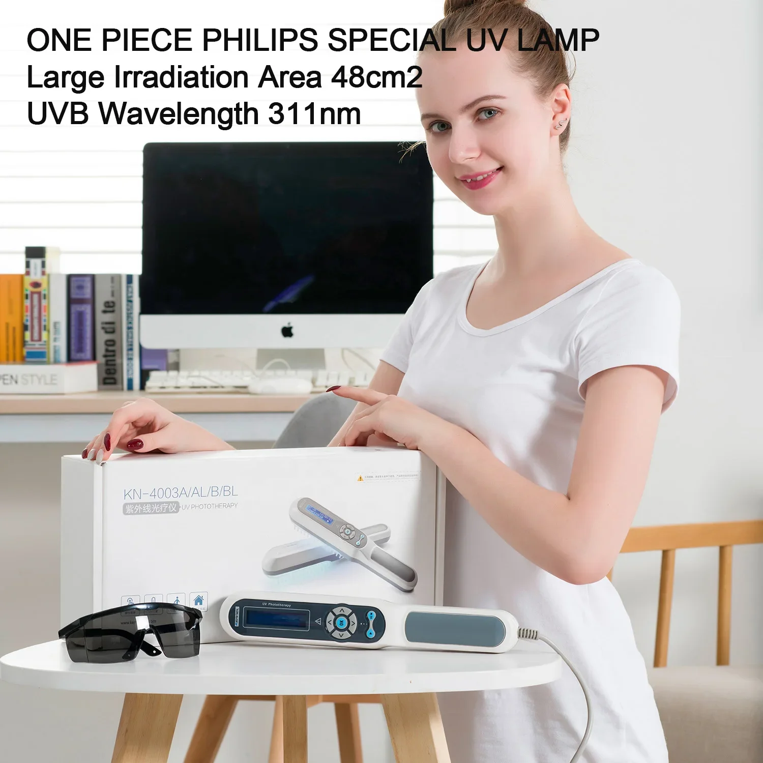 Kernel Factory KN-4003BL Ultraviolet UV Lamps Dermatology Treatment for Eczema And Vitiligo  Conditions