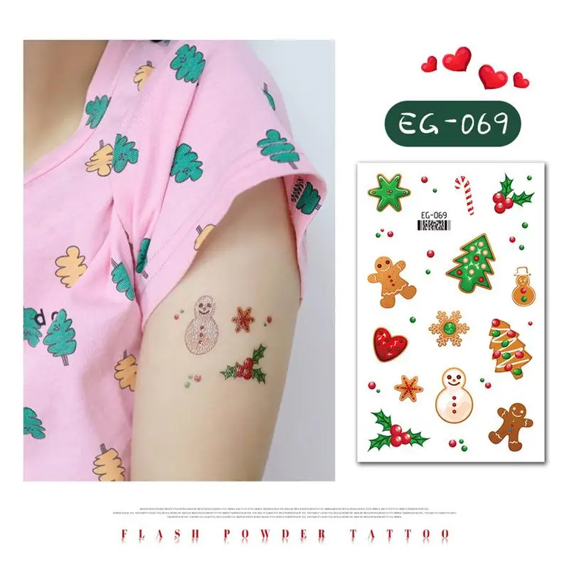 Christmas Rub On Transfers Cartoon Colorful Transfer Decal Christmas Decor Water Decals Funny Design For Candles Ceramic Mugs