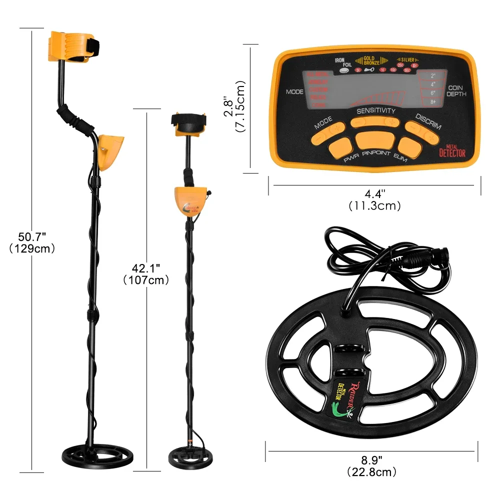 Metal Detector professionale Metal Detector sotterraneo ad alte prestazioni MD6250 tre modalità di rilevamento monete gioielli tutto in metallo MD-6250