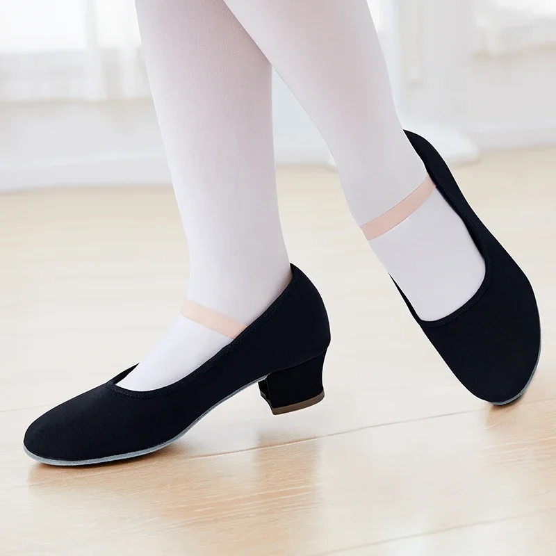 

Women Girls Dance Shoe Character Shoes Woman Training Dancing Shoes High Heel Ballet Shoes