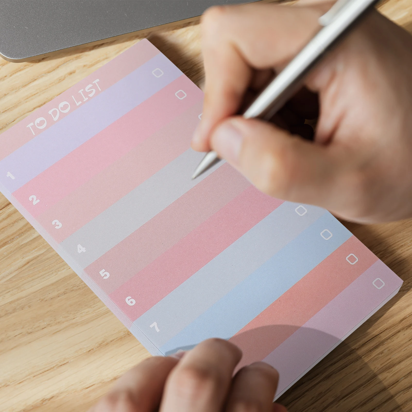 

6pcs Rainbow Notepad Memo Stickers Small Paper Note Pads Self Adhesive Scrapbook Sticky Office School Household Creative