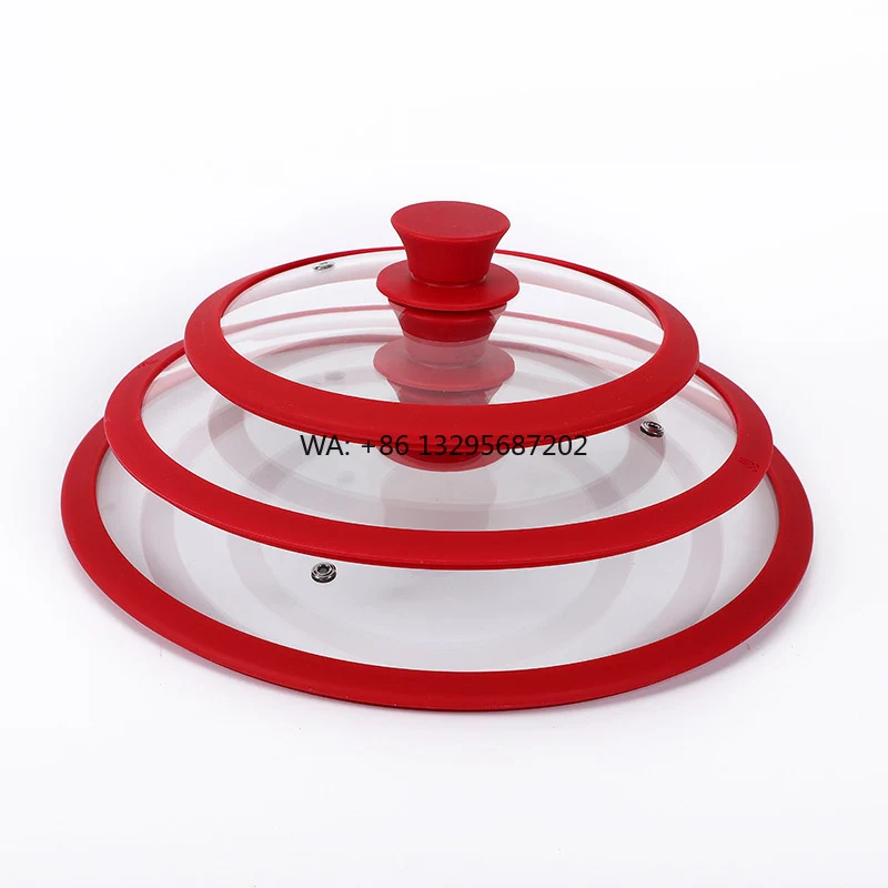 

2pieces Kitchen Essentials Replacement Cookware Parts Slow Cooker Saute Cast Iron Skillets With Universal Tempered Glass Pot Lid