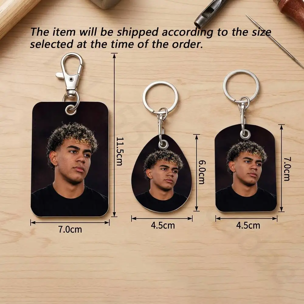 L-Lamine Yamal  Holder Keychain For Bank Business Work Card Holder Student Card Protective Case Bus Card