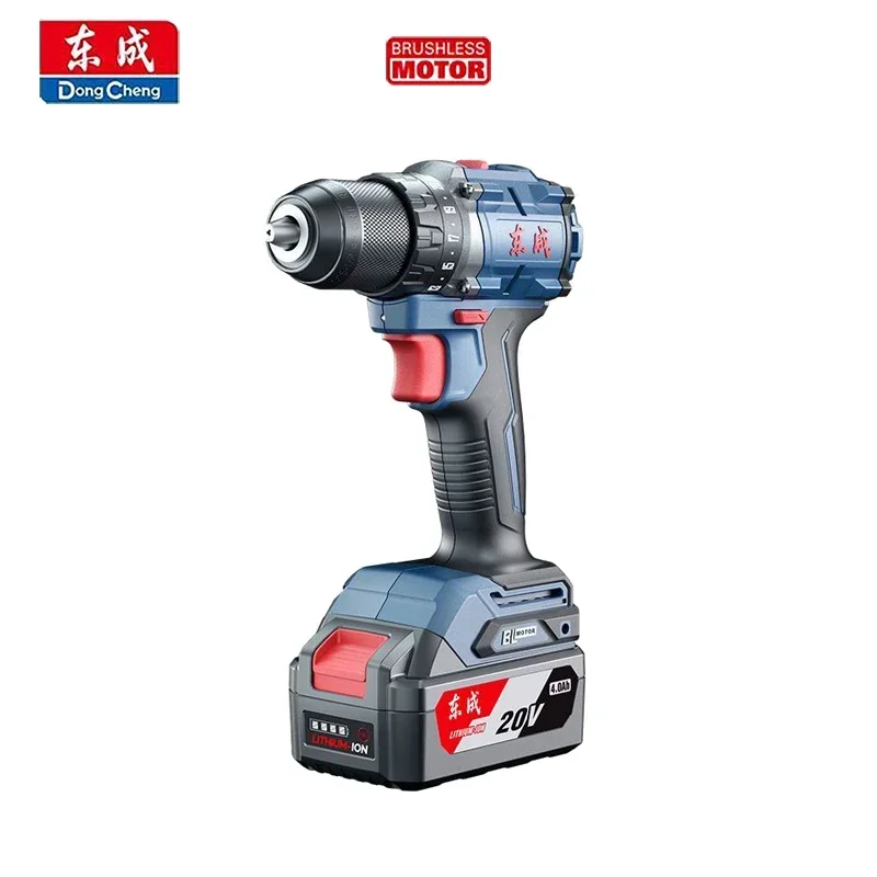 Dongcheng-cordless Dupla Velocidade Brushless Drill Torque Grupo Plataforma Bateria Universal 20v 60nm 2300rpm 20 Mais Dcjz2060