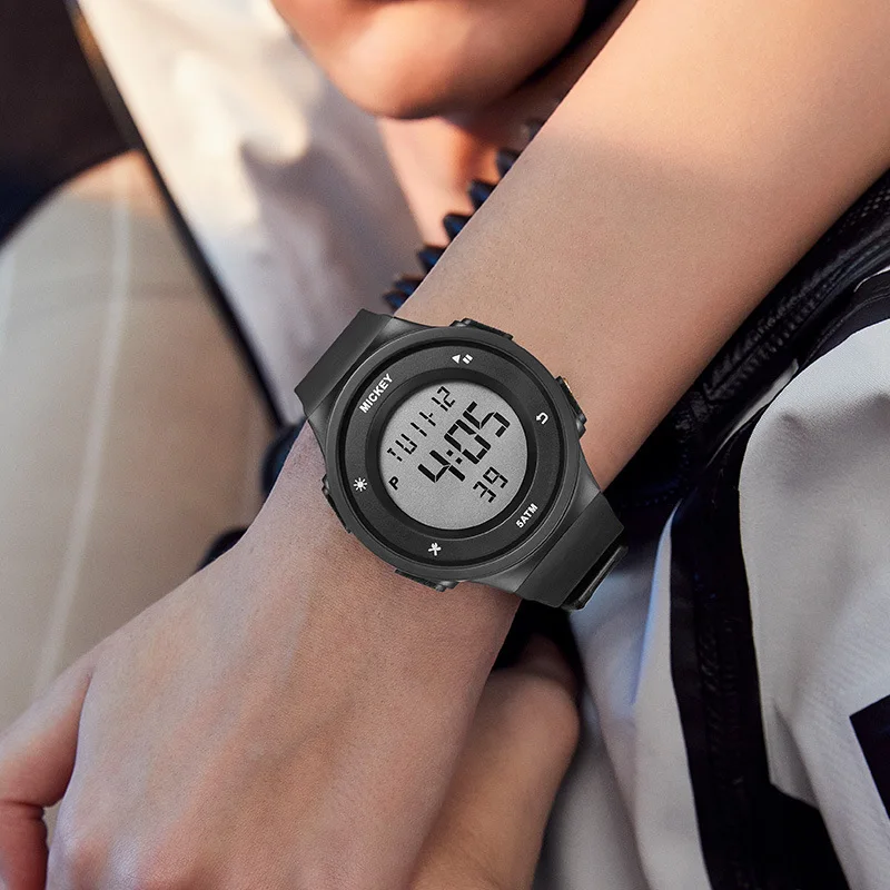 

Оригинальные наручные часы Disney, водонепроницаемые электронные часы для плавания, детские часы для школьников 219