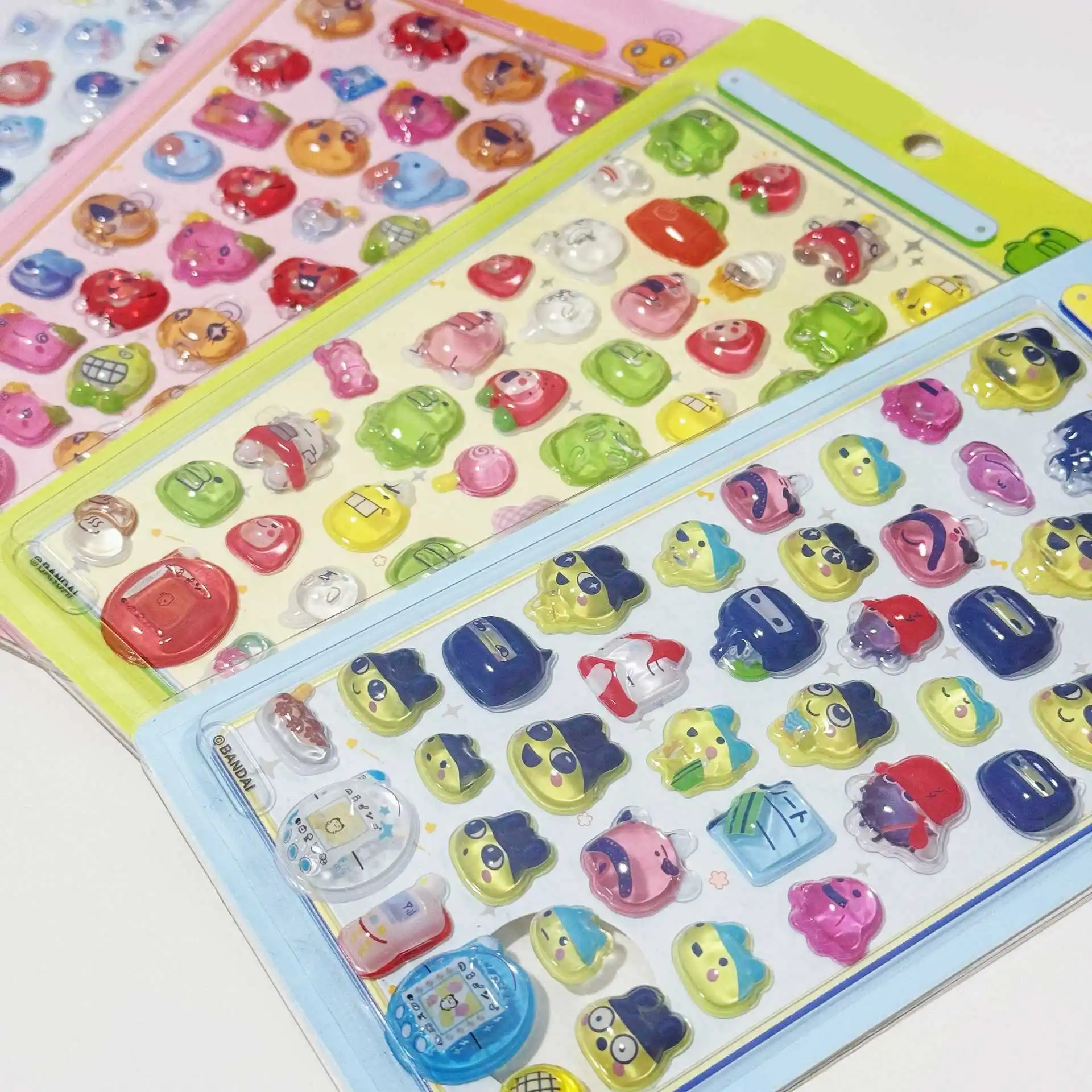Pegatinas Kawaii Tamagotchi 3D DIY para álbumes de recortes, pegatinas para computadora portátil, pegatinas Bonbon Drop Seal, recuerdos de fiesta, regalos