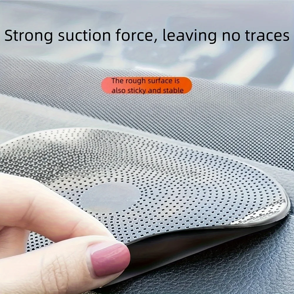 1Pcs Car Non-Slip Mat Magic Anti-Slip Slide-Proof Pad Dashboard Sticky Dash Adhesive Cell Phone Mobile Holder Black Silicone