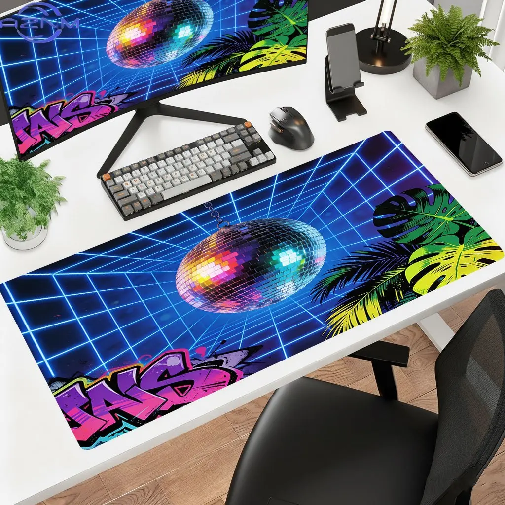 Brand Iron Art Mouse Pad Metal Ball Design Non-Slip Rubber Backing HD Print Thick 2mm For Office Laptop Gaming Desk Mat
