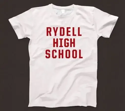 Rydell High School T Shirt 578 Retro White