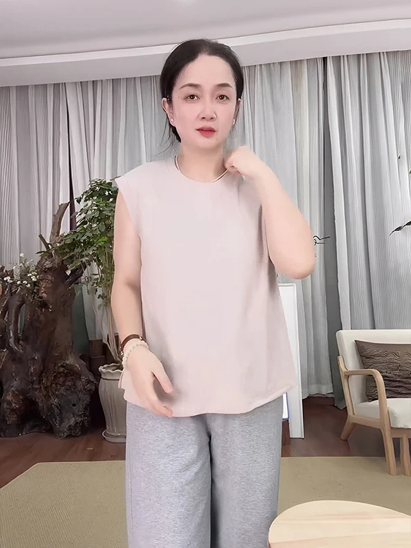 

Повседневный хлопково-льняной топ для женщин, летняя футболка Sorona свободного кроя с круглым вырезом, дышащая, впитывающая пот