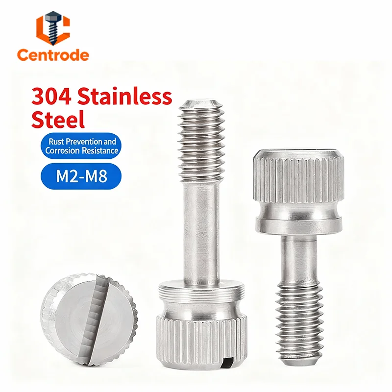 Premium 304 Stainless Steel Non-Slip Screws | GB839 Slotted Wave Thumb Screws Anti-Loosen M3-M8 Assortment