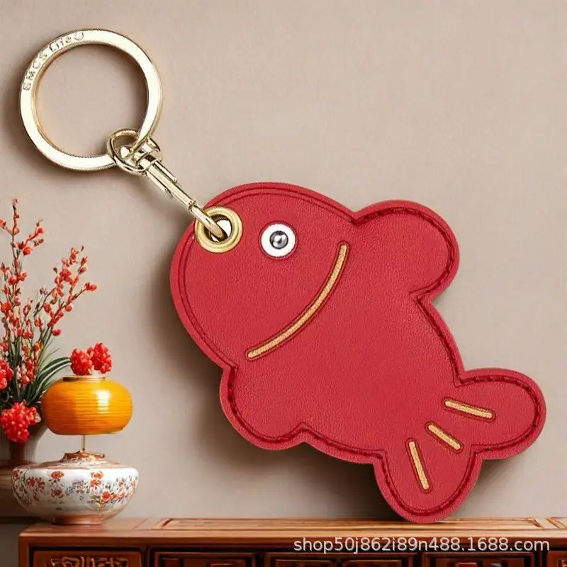 Cartoon PU Card Holder Keychain Cute Fruit Animal Pattern Door Access Card Protector Portable Bag Cover Wallet Gift Women