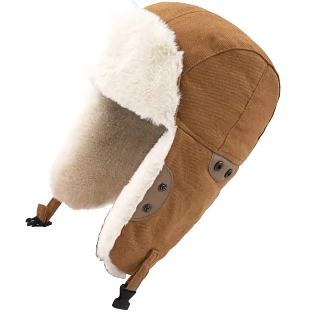 

1pc Thickened Warm Riding Hat Winter Windproof Headgear For Skiing Snowboarding Hiking Camping Unisex Outdoor Winter Hat