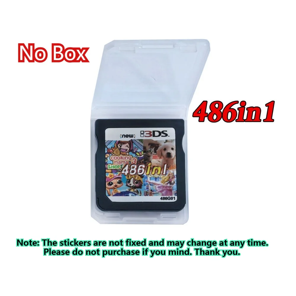 482-in-1 compilatie DS NDS 3DS 3DS NDSL Game Cartridge-kaart Videogame Handheld Player Game Card (R4-kaart)