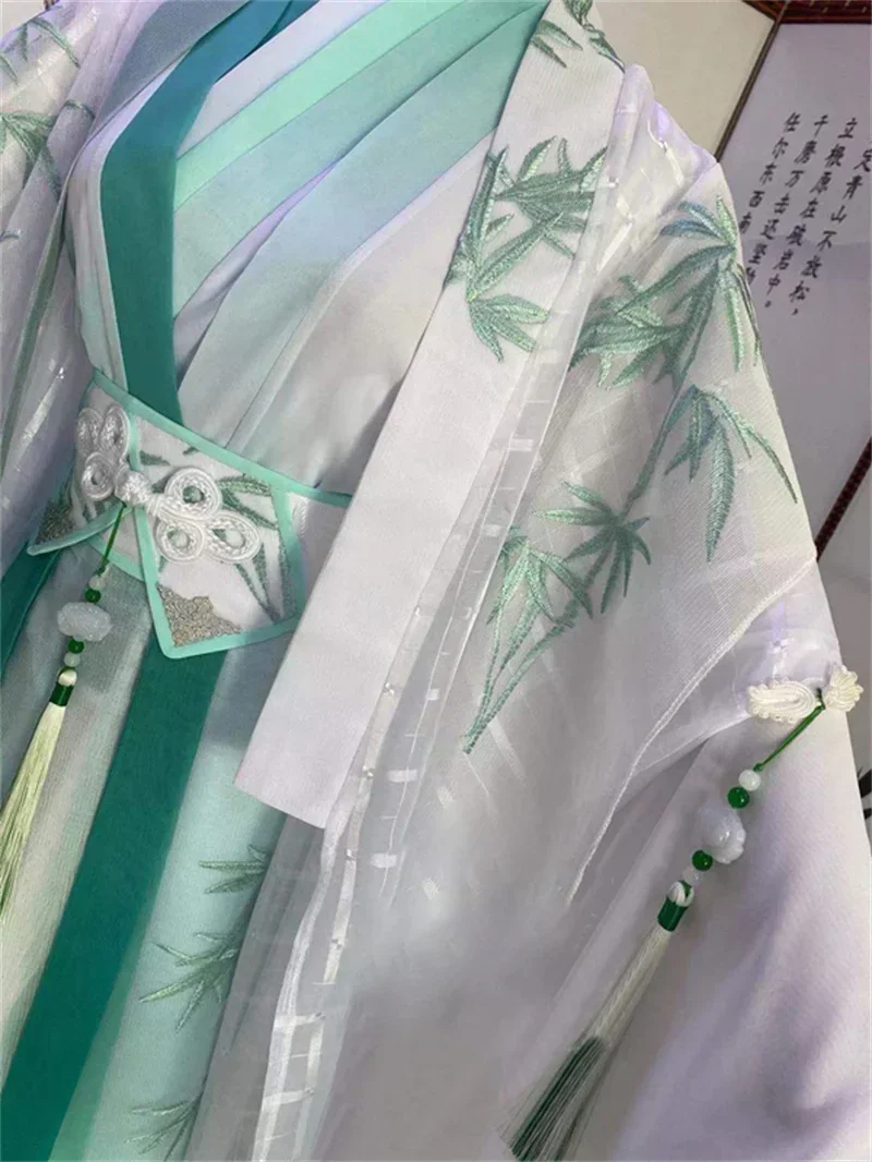 Heaven OfficiaS1 Blessing Wind Master Qingxuan Cosplay Costume, Prairie, Vêtements chinois Han, Perruque, Couronne, Fan, Tian Guan, Hommes, Femmes