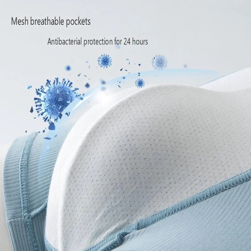 4PCS/Pack Modal Antibacterial Boxers Hombre Double-layer Breathable Hygroscopic U Pouch Underwear Fashion Men's Panties