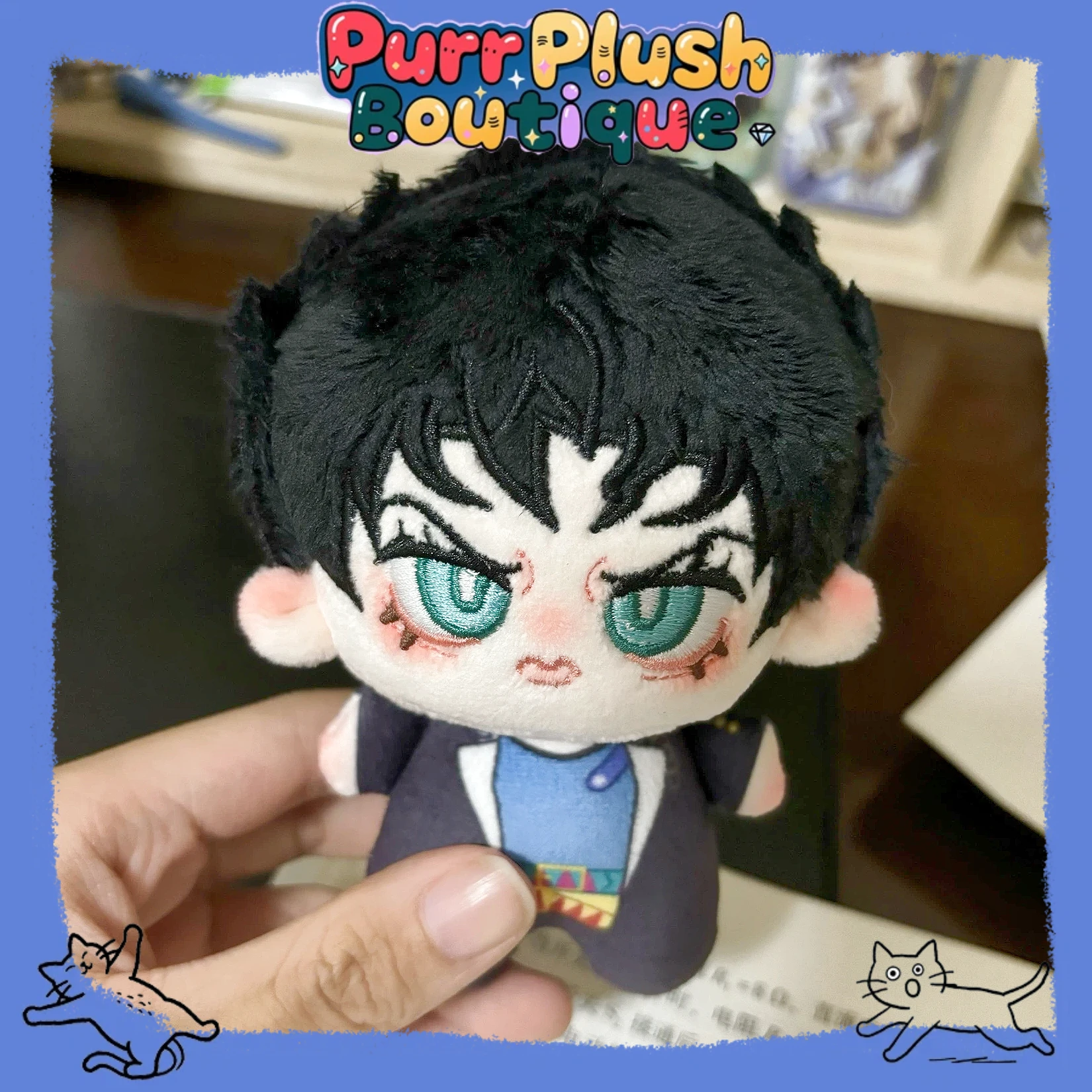 10 سنتيمتر دمية صغيرة أنيمي جوجو جوتارو كوجو كاكيوين Tenmei نجم البحر أفخم محشوة المفاتيح قلادة القطن بلوشي الاطفال هدايا عيد الميلاد #2