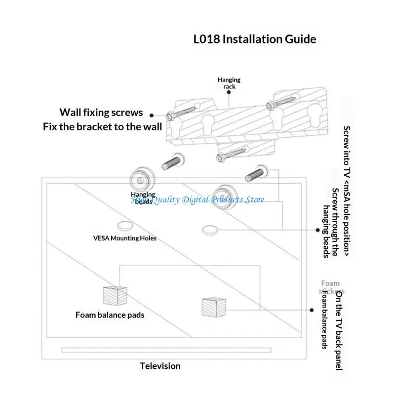 

U2JE Wall Mount Bracket for Various 26-55inch TVs Tilt Rotate Adjustable Heavy Duty