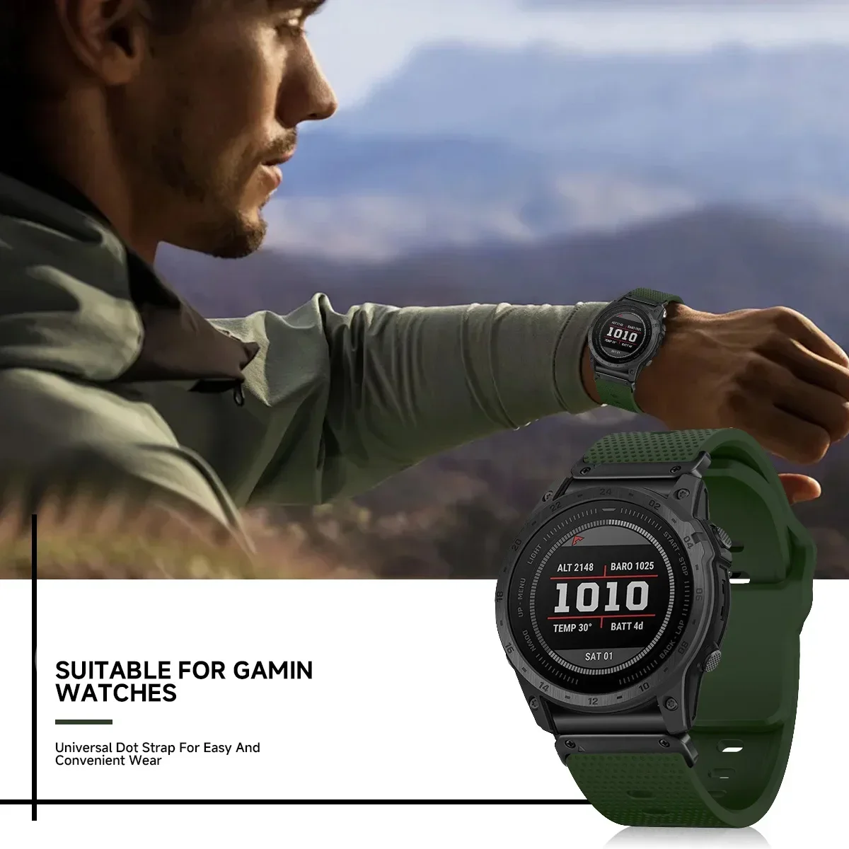 26 22 ミリメートルクイックフィットシリコン時計ストラップガーミンフェニックス 8/5/5X/5XPlus/6/6X プロ/7/7x/Forerunner945 925 スポーツバンド金属アダプタ