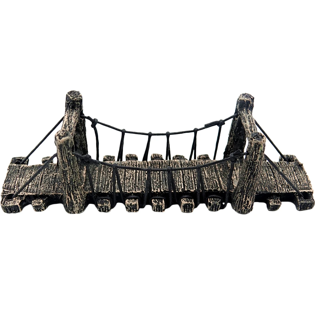 

Fish Tank Supplies Resin Bridge Aquarium Decor Underwater Adornment Delicate Workmanship Long Time Use No Deformation