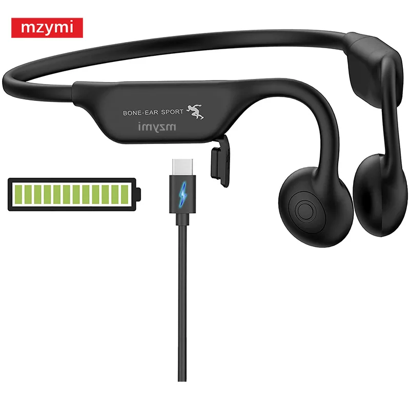 mzymi Neckband A18 Wireless Headphones Bone Conduction TWS Bluetooth Earphones Gaming Headset Waterproof Earbuds For XIAOMI