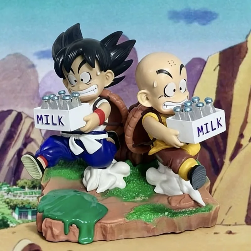 14,5 cm Anime Dragon Ball Figur Goku und Krillin Actionfiguren PVC-Statue Sammlermodell Spielzeug Geschenke