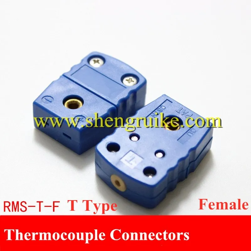 T Type miniature thermocouple connector flat pin male and female