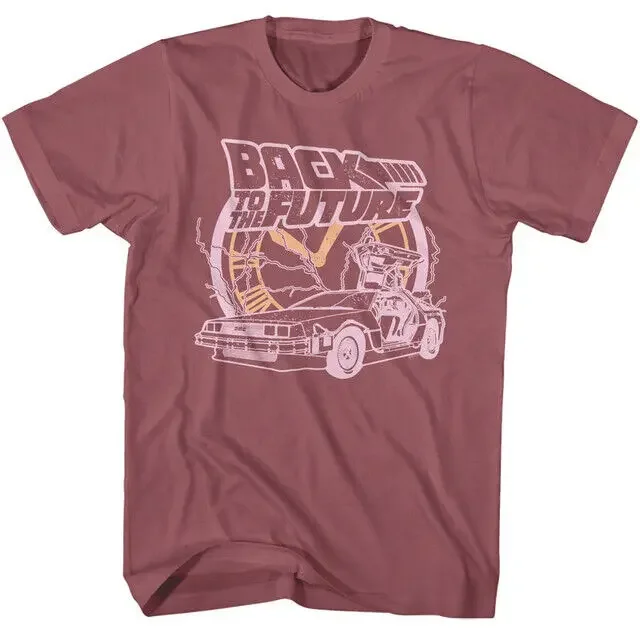 Back To The Future Clock & Lightning T-Shirt