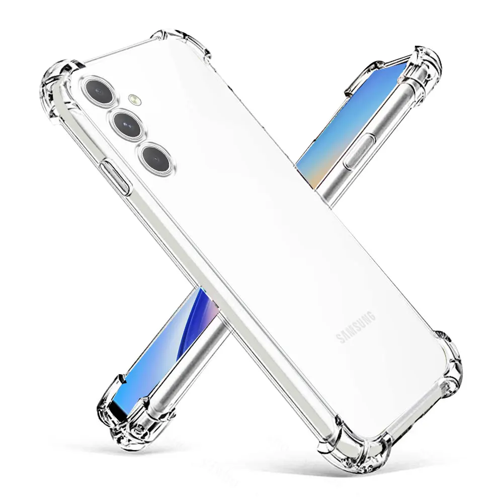 Stoßfeste klare Silikonhülle für Samsung Galaxy A16 A26 A36 A56 A05S A14 A24 A34 A15 A25 A35 A55 A07 A17 4G 5G weiche TPU-Abdeckung