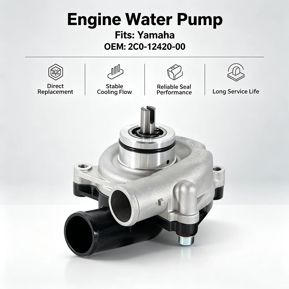 2C0-12420-00 Engine Water Pump Radiator Pump for Yamaha YZF R6 With Flames R6 RaceBase R6 50th 60th Anniversary Edition