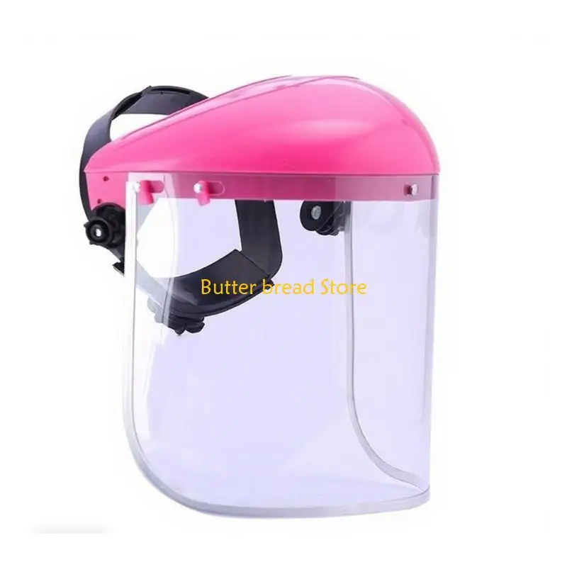 W89C Visores seguridad industrial transparente Confort construcción Shatter -Ajuste Correas cabeza ajustable Escudo